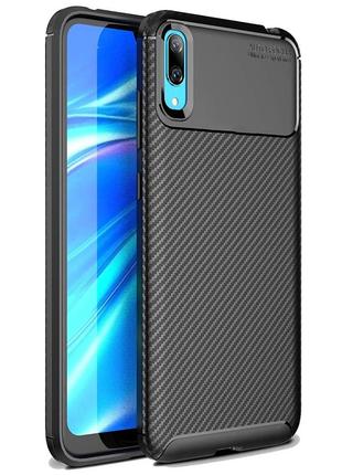 Чехол Carbon Case для Huawei Y7 Pro 2019 Black