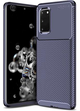 Чехол Carbon Case для Samsung G980 Galaxy S20 Brown