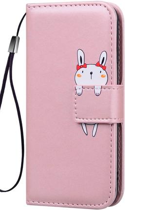 Чехол-книжка Color Book Animal Wallet Huawei Y6 2018 Rabbit Ро...
