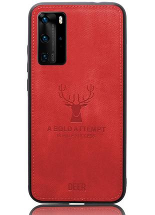 Чехол Deer Case для Huawei P40 Pro Red