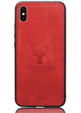 Чехол Deer Case для Apple iPhone X / XS Red