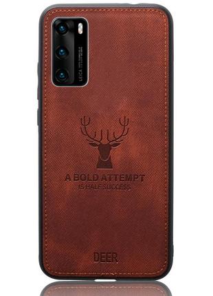 Чохол Deer Case для Huawei P40 Brown