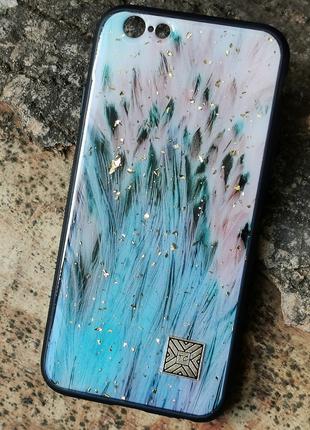 Чехол Epoxy Case для Apple iPhone 6 Plus / 6S Plus Blue Feather