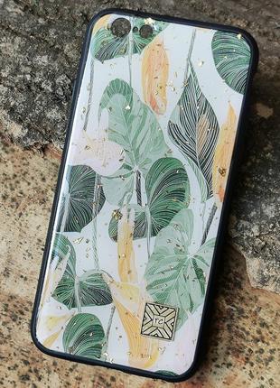 Чохол Epoxy Case для Apple iPhone 6 Plus / 6S Plus Green Leaves