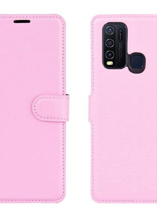 Чехол-книжка Litchie Wallet для Vivo Y30 / Y50 Pink