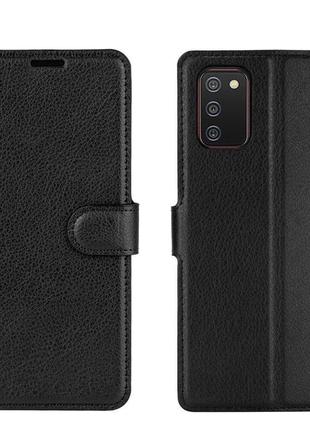 Чехол-книжка Litchie Wallet для Samsung Galaxy A02s Black