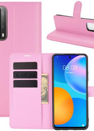 Чохол-книжка Litchie Wallet для Huawei P Smart 2021 Pink