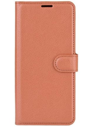 Чехол-книжка Litchie Wallet для Samsung Galaxy Note 20 Brown
