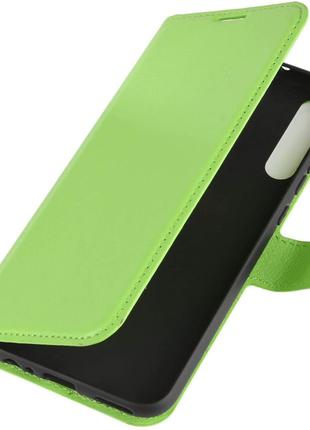 Чехол-книжка Litchie Wallet для Huawei P40 Lite E Green