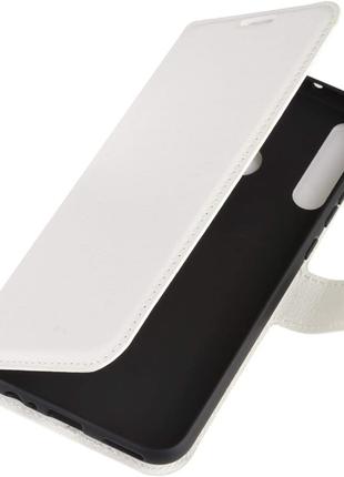 Чехол-книжка Litchie Wallet для Huawei P40 Lite E White