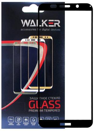 Защитное стекло Walker 3D Full Glue для Honor 7A / 7S Black