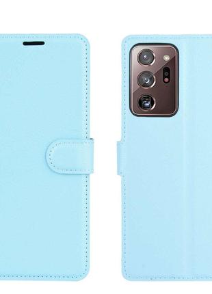 Чехол-книжка Litchie Wallet для Samsung Galaxy Note 20 Ultra Blue