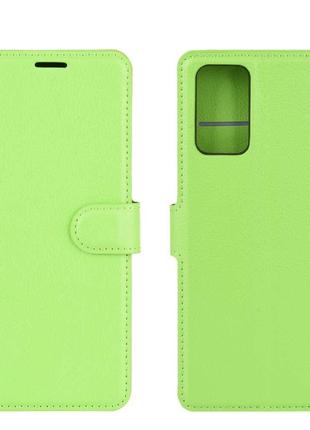 Чехол-книжка Litchie Wallet для Samsung Galaxy Note 20 Green