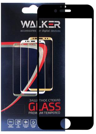 Защитное стекло Walker 3D Full Glue для Apple iPhone 6 / 6S Black
