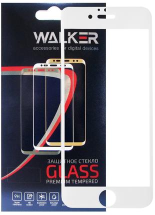 Защитное стекло Walker 3D Full Glue для Apple iPhone 6 / 6S White