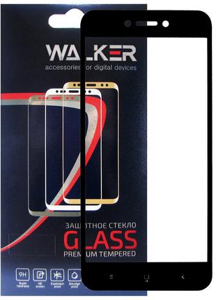 Защитное стекло Walker 3D Full Glue для Xiaomi Redmi 5A Black