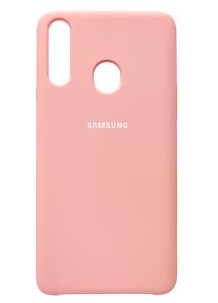 Чехол Silicone Case Samsung Galaxy A20S Light Pink