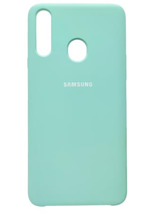 Чехол Silicone Case Samsung Galaxy A20S Turquoise