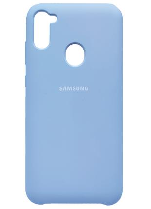 Чехол Silicone Case Samsung Galaxy A11 / M11 Light Blue