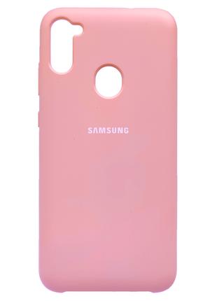 Чехол Silicone Case Samsung Galaxy A11 / M11 Light Pink