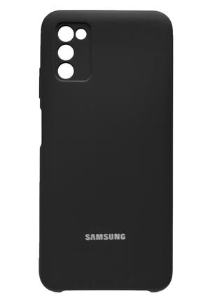 Чехол Silicone Case Samsung Galaxy A03S Black