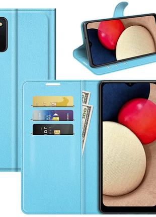 Чехол-книжка Litchie Wallet Samsung Galaxy A03S Light Blue