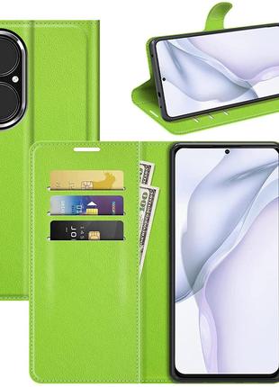 Чехол-книжка Litchie Wallet Huawei P50 Pro Light Green