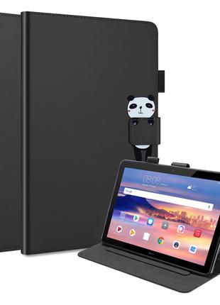 Чехол-книжка Animal Wallet Huawei MediaPad T5 10.1 Panda Черный