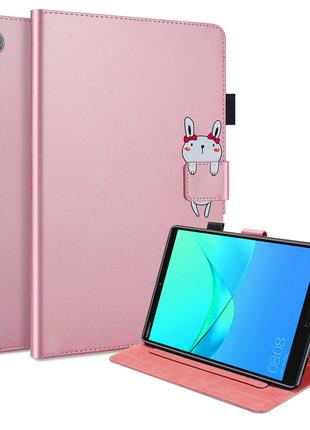 Чехол-книжка Animal Wallet Huawei MediaPad M5 10.8 Rabbit Розо...