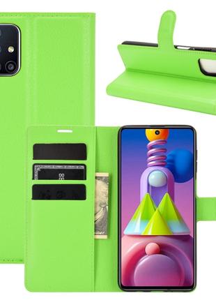 Чехол-книжка Litchie Wallet Samsung Galaxy M51 Light Green