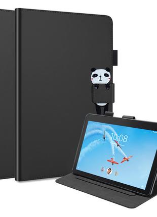 Чехол-книжка Animal Wallet Lenovo Tab E10 Panda Черный