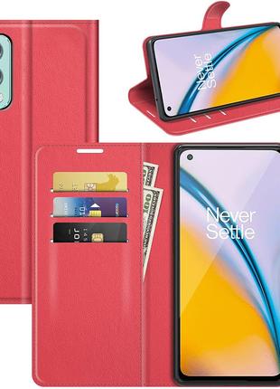 Чехол-книжка Litchie Wallet OnePlus Nord 2 5G Red