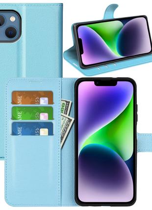 Чехол-книжка Litchie Wallet Apple iPhone 14 Plus Light Blue