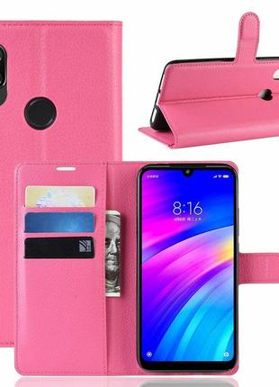 Чехол-книжка Litchie Wallet Xiaomi Redmi 7 Rose