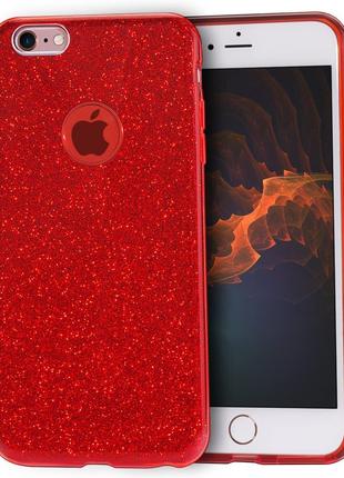 Чехол с блестками TWINS Apple iPhone 6 Plus / 6s Plus Red