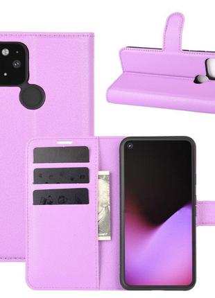 Чехол-книжка Litchie Wallet Google Pixel 4A 5G / 5 XL Violet