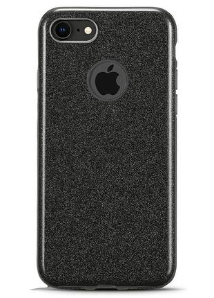 Чехол Twins Glitter Apple iPhone 7 / 8 / SE 2020 Black