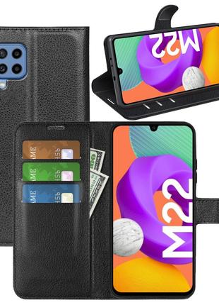 Чехол-книжка Litchie Wallet Samsung Galaxy M22 Black