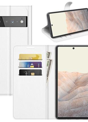 Чехол-книжка Litchie Wallet Google Pixel 6 Pro White