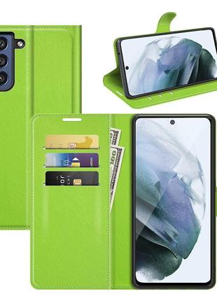 Чехол-книжка Litchie Wallet Samsung Galaxy S22 Light Green