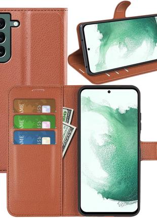 Чехол-книжка Litchie Wallet Samsung Galaxy S23 Plus Brown