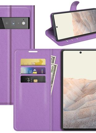 Чехол-книжка Litchie Wallet Google Pixel 6 Pro Violet