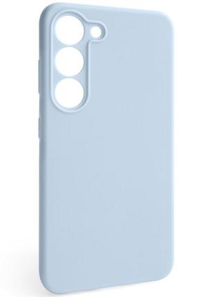 Чехол Silicone Case Full Samsung Galaxy S23 Light Blue