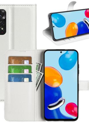 Чехол-книжка Litchie Wallet Xiaomi Redmi Note 11 / Note 11S White