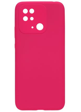 Чехол Silicone Case Full Xiaomi Redmi 10C Rose Red