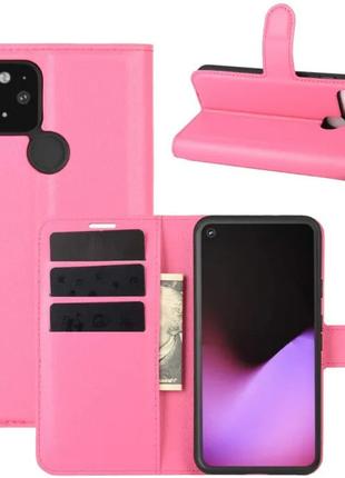 Чехол-книжка Litchie Wallet Google Pixel 4A 5G / 5 XL Rose