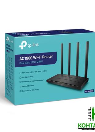 Бездротовий маршрутизатор (роутер) Wi-Fi TP-LINK AC1900 Archer...