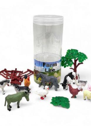 Набір фігурок тварин "Farm life" в тубусі