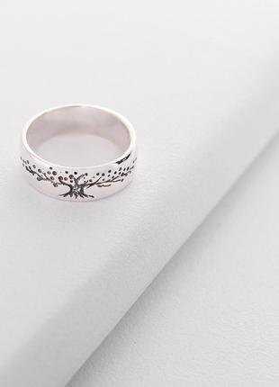 Серебряное кольцо-оберег ручной работы "Древо жизни" 111996