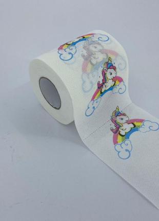 Детская туалетная бумага Единорог сюрприз, прикол, подарок